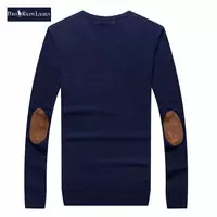 ralph lauren pull coupe cintree manches longues deep blue